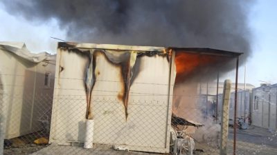 Kış mevsimi ile birlikte konteyner kentlerde yangınların ardı arkası kesilmiyor.