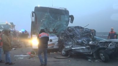 Kuzey Marmara Otoyolu'nun Sakarya kesiminde meydana gelen zincirleme kazada, 10