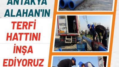 Hatay Büyükşehir Belediyesi’ne bağlı HATSU, Antakya ilçesi Alahan kırsalına su