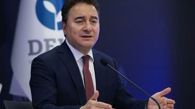 DEVA Partisi Genel Başkanı Ali Babacan İzmir’in Menemen ilçesinde partisinin