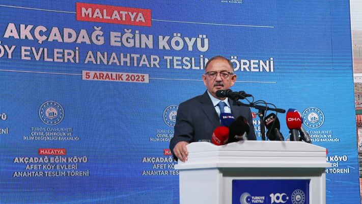 Deprem bölgelerinde 22 bin konutun temeli atıldı