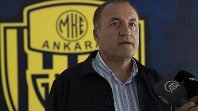 Hakem Halil Umut Meler’i yumruklayan Ankaragücü Başkanı Faruk Koca ile