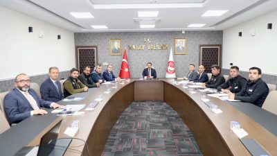 Hatay Valisi Mustafa Masatlı Başkanlığında birçok kurum ve kuruluşun katıldığı