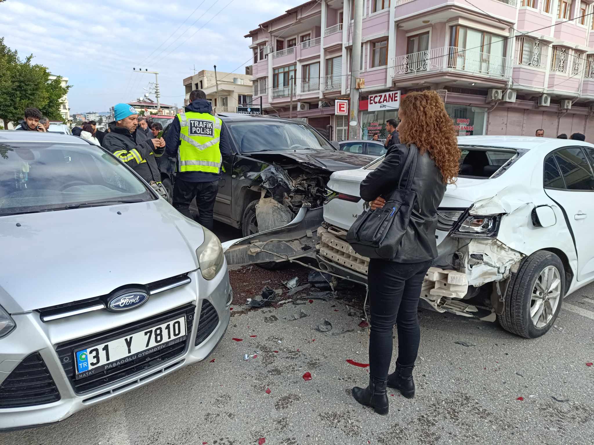 Hatay’da zincirleme kaza