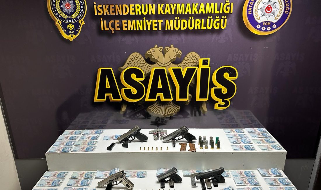 Hatay’da silah kaçakçılığı operasyonunda