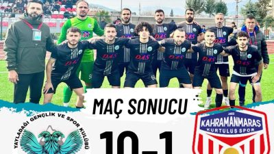 Yayladağıspor, kendi sahasında Kahramanmaraş Kurtuluş Spor’u farklı yendi. 2023-2024 sezonu