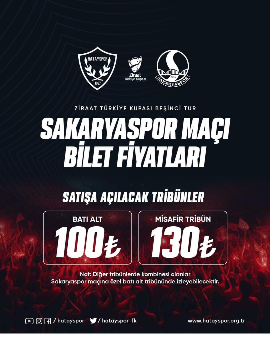 Hatayspor’un maç biletleri satışta