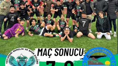 Yayladağıspor Altyapı Akademisi U-18 takımı bugün Samandağıspor U-18 karşılamasında 7-0