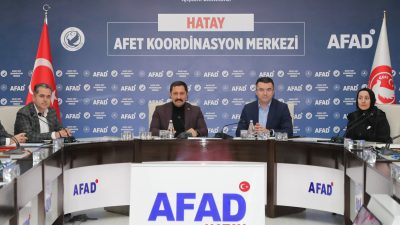 Hatay Valisi Mustafa Masatlı ve AFAD Başkanı Okay Memiş’in katılımıyla