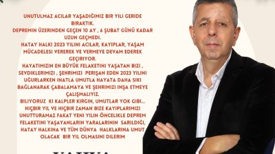 Defne Belediye Başkan Aday Adayı Yahya Hamurcu, 2024’e giriş dolayısıyla