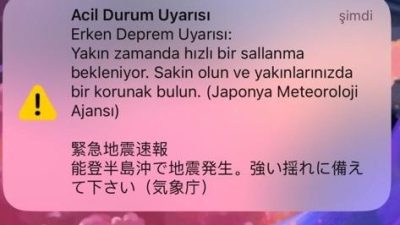 Japonya’da yaşanan deprem öncesi halk bilgilendirildi. Japonya’da sabah saatlerinde yaşanan