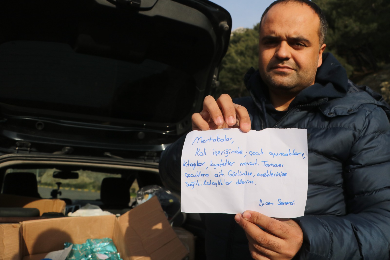 Afetzedelere gönderilen dokunaklı destekler