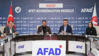 Hatay Valisi Mustafa Masatlı ve AFAD Başkanı Okay MEMİŞ’in katılımıyla