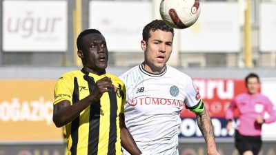 Trendyol Süper Lig 20. hafta maçında İstanbulspor ile Konyaspor karşı