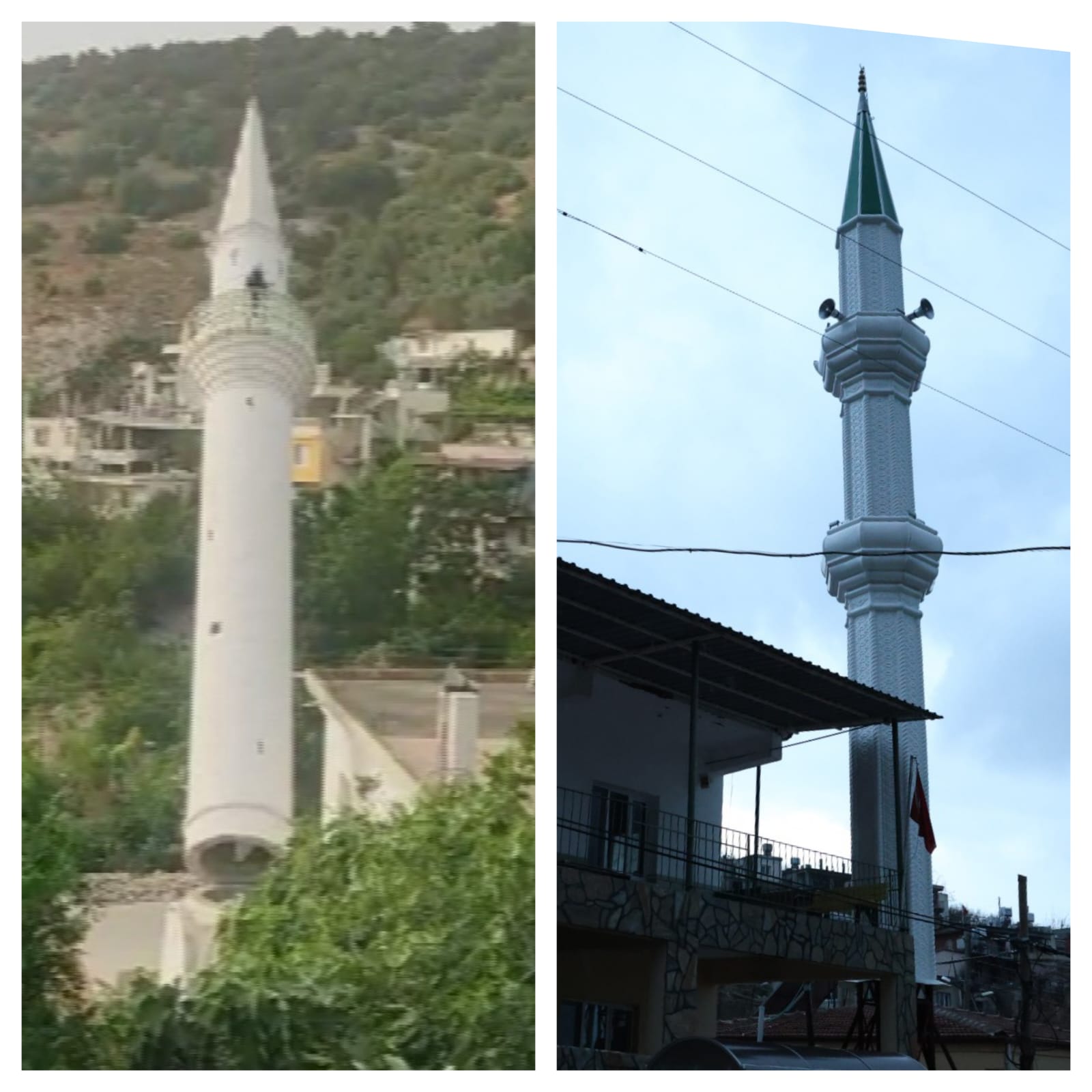 Minare çelik olarak yeniden yükseldi