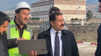 Hatay Valisi Mustafa Masatlı ve İskenderun Kaymakamı Murat Sefa Demiryürek ile
