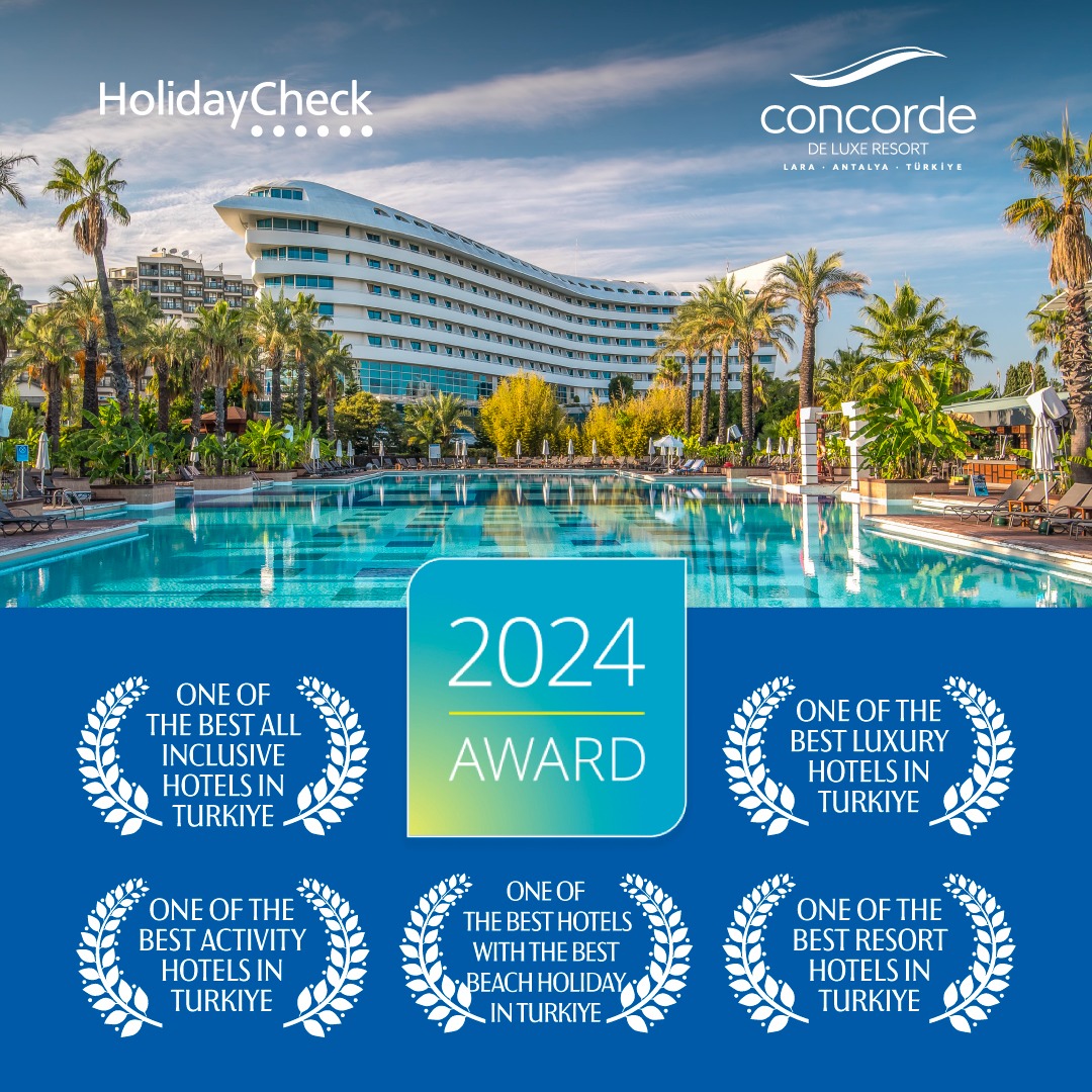 Concorde De Luxe Resort Türkiye’nin en iyisi seçildi