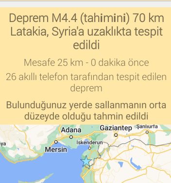 Hatay’da şiddetli deprem! 