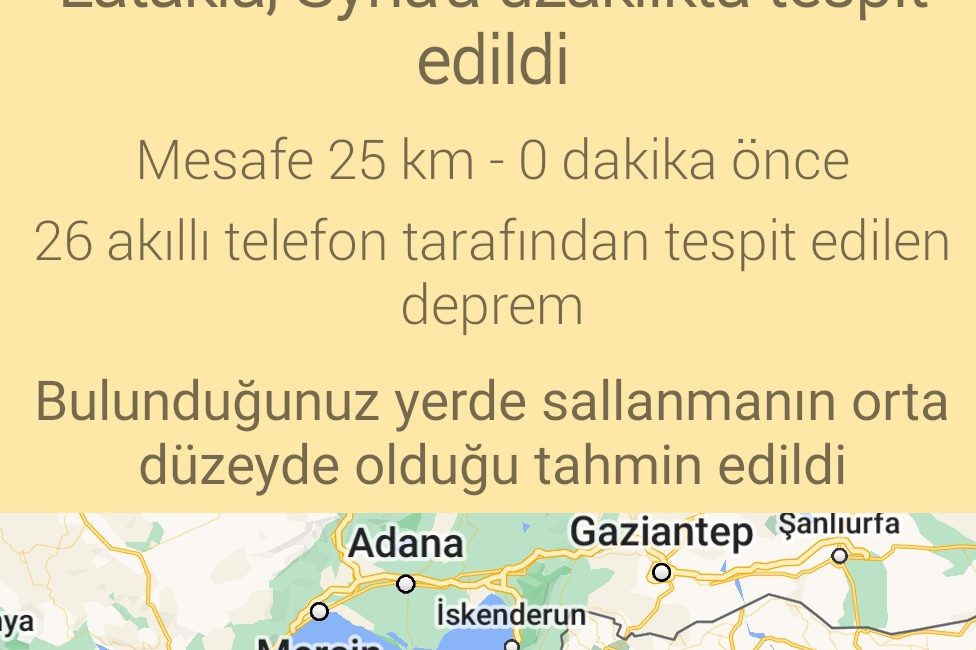 Hatay’da şiddeti ve derinliği