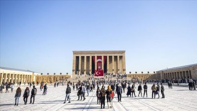 Türkiye’nin kurucusu Gazi Mustafa Kemal Atatürk’ün naaşının yattığı Anıtkabir, şok
