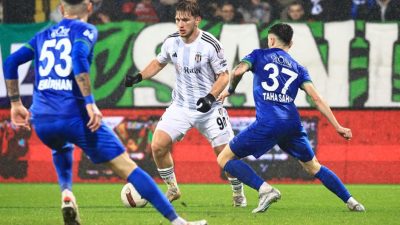 Beşiktaş, Trendyol Süper Lig’de 16. haftanın erteleme müsabakasında Çaykur Rizespor’la