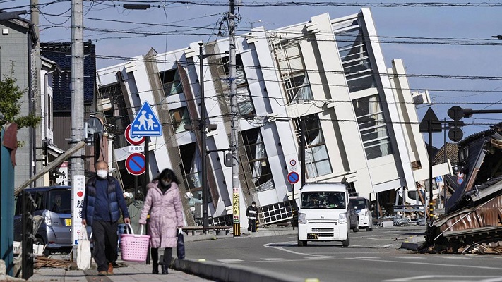 Japonya’nın batısındaki İşikawa eyaletinde