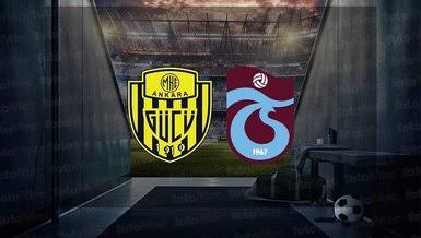 MKE Ankaragücü- Trabzonspor maçı başladı