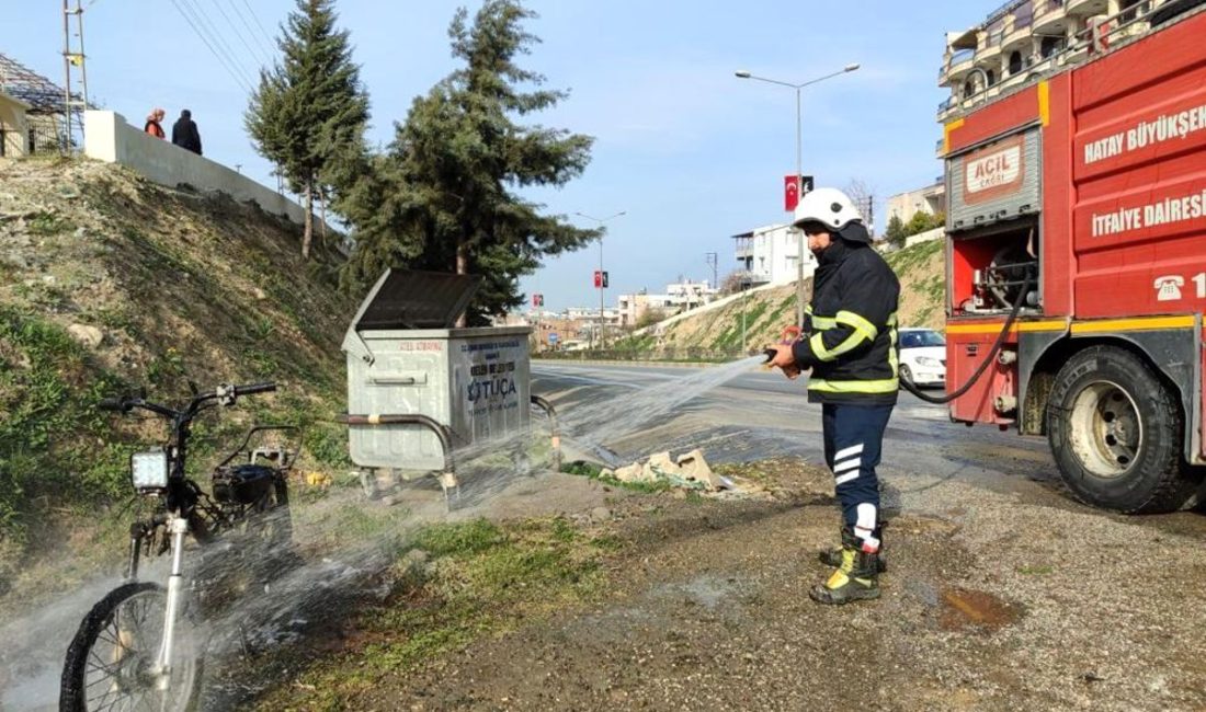 Hatay’ın Belen ilçesinde yanan