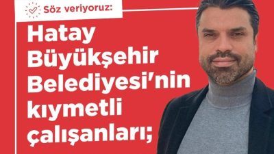 Türkiye İşçi Partisi’nin Hatay Büyükşehir Belediye başkan adayı Gökhan Zan,