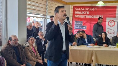 Türkiye İşçi Partisi Genel Başkanı Erkan Baş, aday tanıtım toplantıları