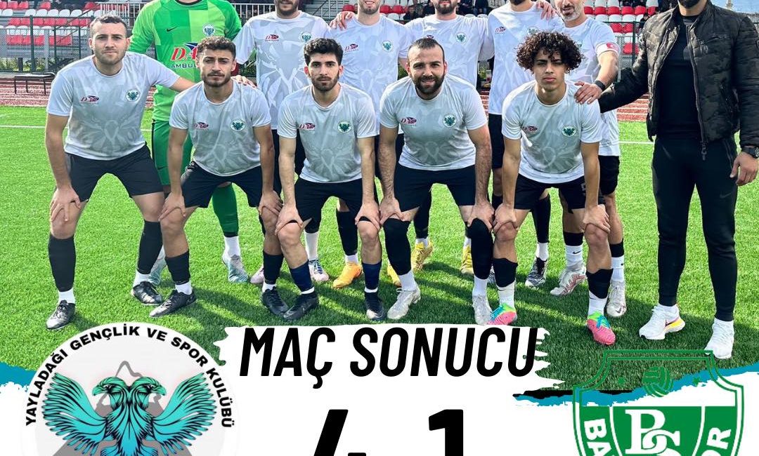 Hatay’ın BAL ligi takımlarından Yayladağıspor haftayı farklı galibiyetle kapadı. Yayladağıspor,