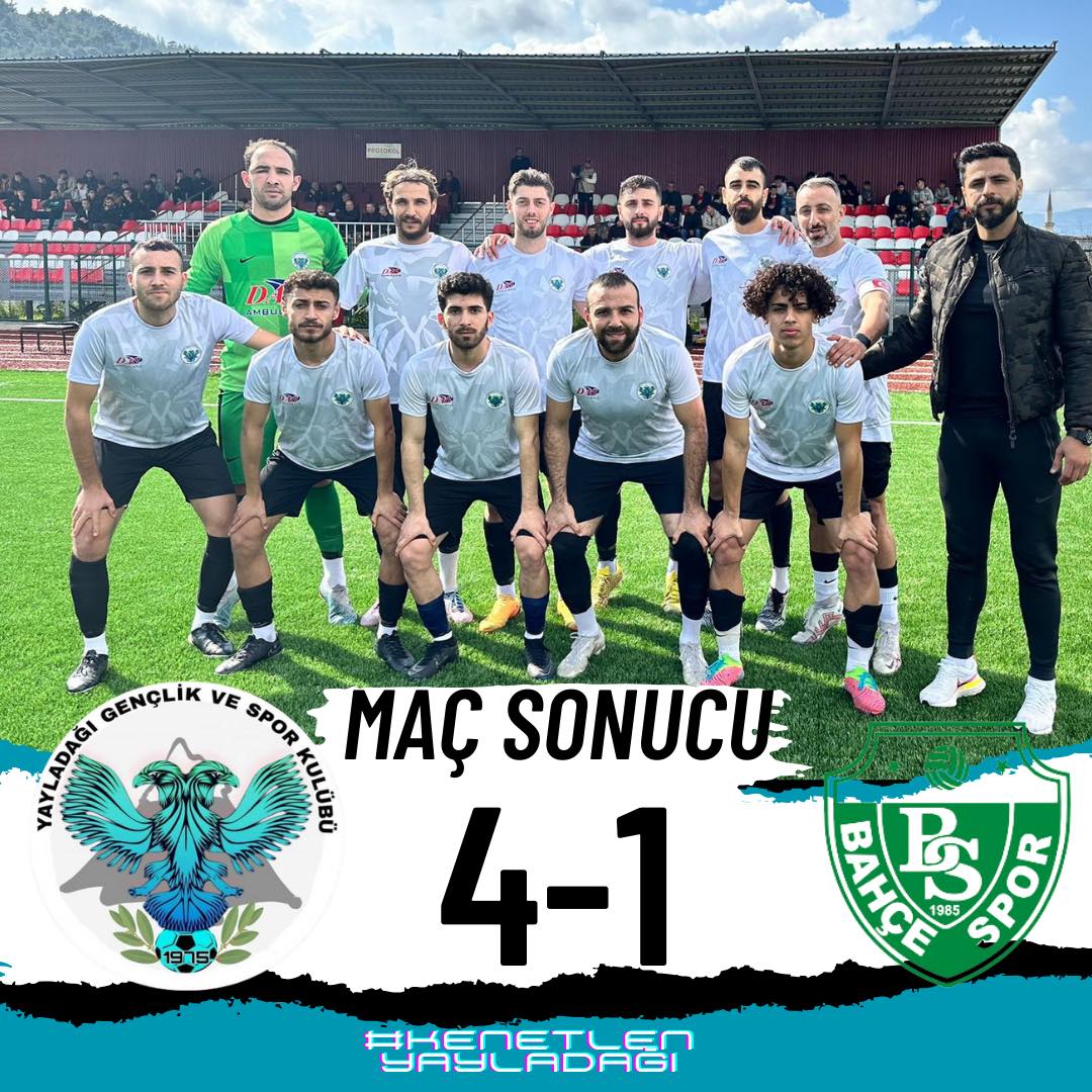 Yayladağıspor 4-1 galip geldi