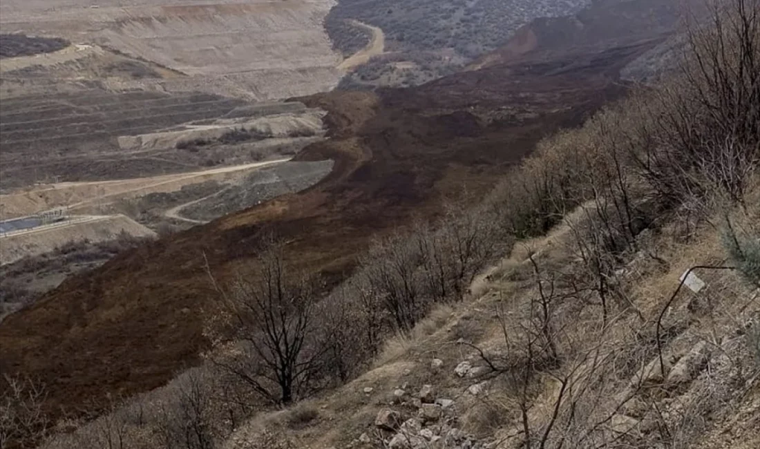 İliç ilçesinde altın madeninin bulunduğu geniş bir alanda meydana gelen