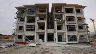 Hatay'ın Arsuz ilçesinde de Toplu Konut İdaresi'nce (TOKİ) depremzede konutları