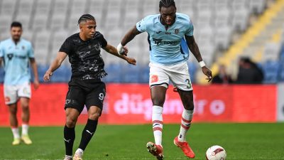 Ziraat Türkiye Kupası son 16 turunda Başakşehir-Hatayspor müsabakası 1-1 eşitlikle