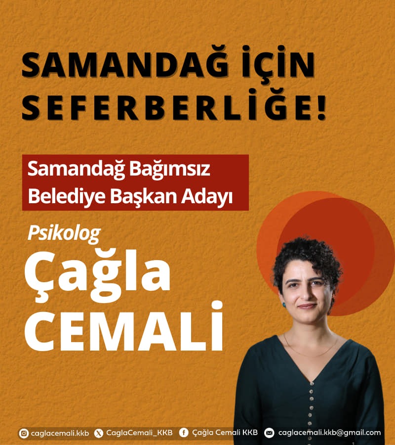 Samandağ’da Bağımsız Kadın Aday Çağla Cemali