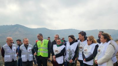 6 Şubat depremlerinde hayatını kaybedenlerin anısına ağaç dikimi gerçekleştirildi. Defne