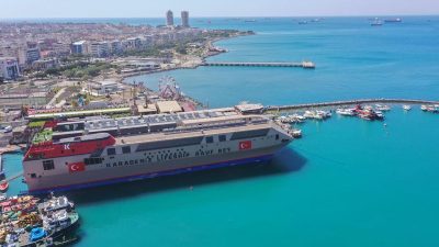 Kahramanmaraş merkezli depremlerde zarar gören Limak İskenderun Uluslararası Limanı (LimakPort