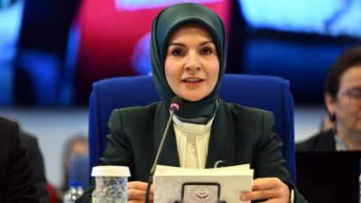 Aile ve Sosyal Hizmetler Bakanı Mahinur Özdemir Göktaş, Cumhurbaşkanı Recep