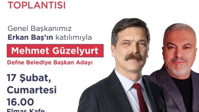 Türkiye İşçi Partisi Defne Belediye Başkan adayı Mehmet Güzelyurt için