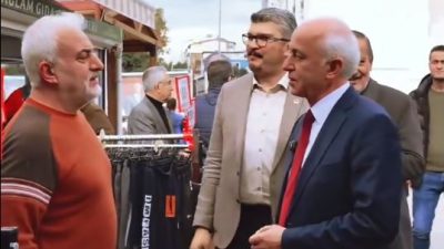 CHP İskenderun Belediye Başkan Adayı Mehmet Duduoğlu, İskenderun Konteyner Çarşı’da