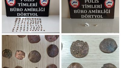 
Hatay'ın Dörtyol ilçesinde 81 sikke ele geçirildi, bir şüpheli gözaltına