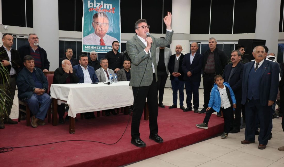 Cumhur İttifakı’nın İskenderun Belediye Başkan Adayı Mehmet Dönmez, seçim çalışmaları