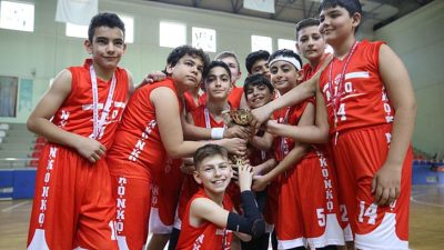 Namık Kemal Ortaokulu Küçük Erkek Basketbol Takımı, finalde Yükseliş Koleji’ni