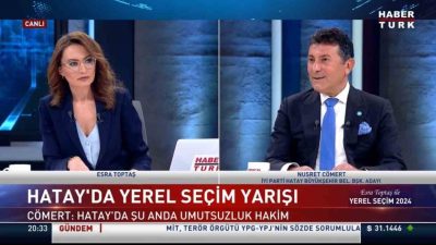 Habertürk Yerel Seçim 2024 programında canlı yayın konuğu olan İYİ