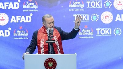 Cumhurbaşkanı Recep Tayyip Erdoğan 6 şubat depreminin 1. yıldönümünde Kahramanmaraş’ta