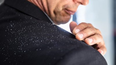 Kepek kaşıntı ve kafa derisi üzerinde deri dökülmesi ile birlikte