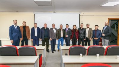 Hatay Akademik Meslek Odaları Koordinasyon Kurulu (HAMOK) bileşenlerinin temsilcileriyle buluşan