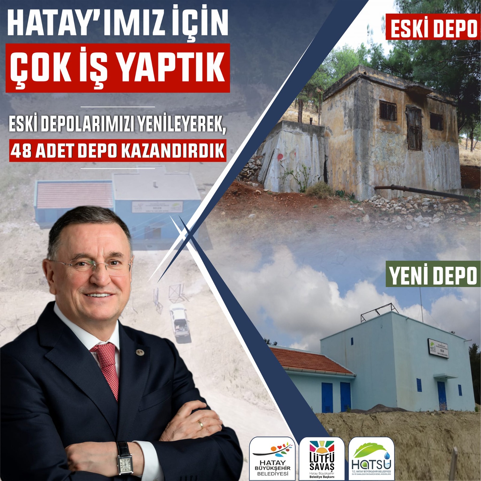 Hatay’a 48 yeni su deposu kazandırıldı