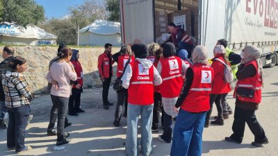 Antakya’da AKP’li bazı meclis üyesi adayların, Kızılay’ın gücü ve ismini